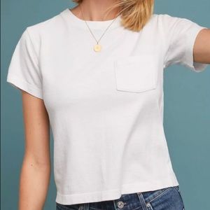 Citizens of Humanity Grace pocket tee, white, med